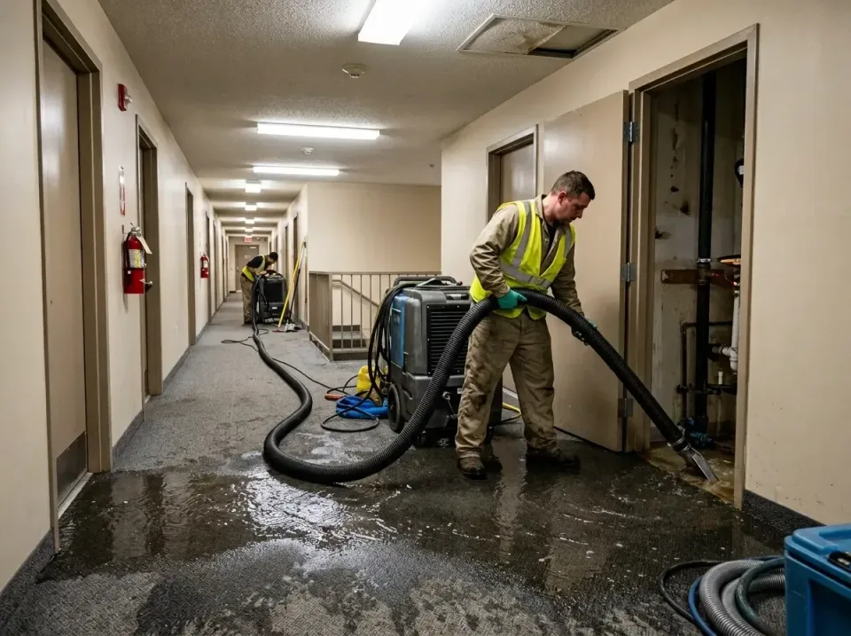 multi-unit-apartment-hallway-f-005 — frequently asked questions, Emergency Burst Pipe Water Extraction & Removal in Grand Po…